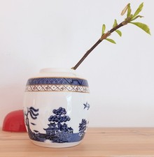 Booths Real Old Willow TC1126 Ginger Jar Royal Doulton Blue White China