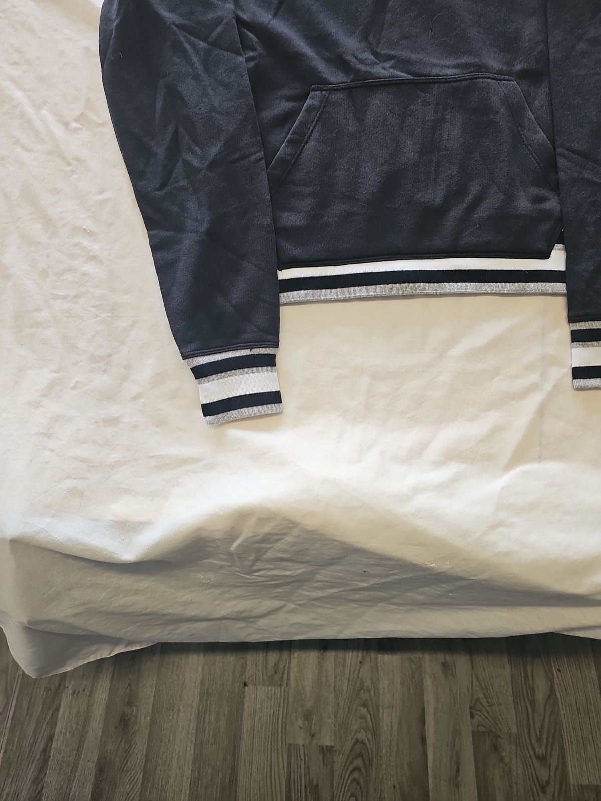 Champion Elite Women's Black Pullover Hoodie with Striped Trim G570 image 5