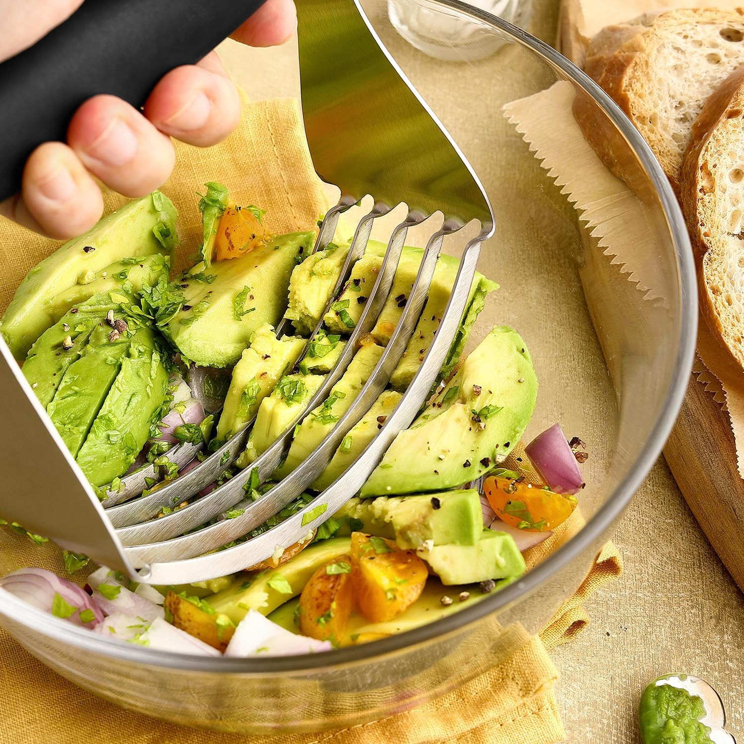 Dough Blender for Baking, Heavy Duty Dough Cutter Tool, Stainless Steel Pastry C