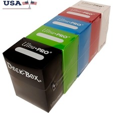 Durable Card Storage Box Holds 400 Cards Includes 100 High Quality Sleeves New