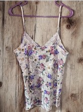 Vintage California Miss Nightgown Size Large Floral Satin