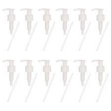 12 Pcs Soap Dispenser Pump Heads for Standard 24/410 Neck Size, White