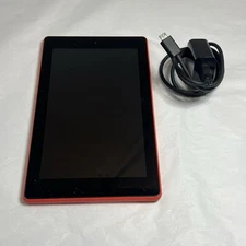 Fire 7 Tablet (7" display, 8 GB) Red - Generation 7th Model SR043KL Amazon