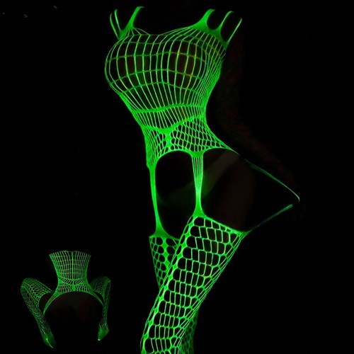 Sex Erotic Courtesy Lingerie Through Women Netwear Netwear Sexy Luminous - Picture 2 of 4