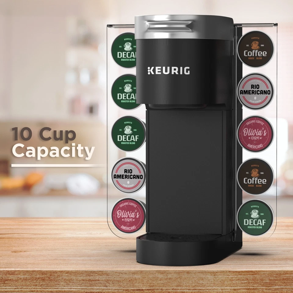 Organizador de tazas K para cafeteras Keurig de un solo servicio (K-Mini) soporte para 10 cápsulas Foto 3 de 4
