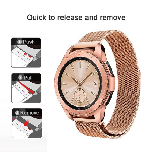 20mm für Samsung Watch 3 41mm Watch 4 5 5 Pro Milanaise Loop Magnet Uhrenarmband - Bild 13 von 29