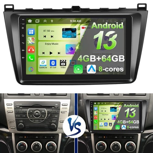 Surakey 4G 64G Android 14 Autoradio für Mazda 6 2007-2012 mit Wireless