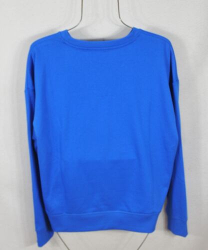 Tommy Hilfiger Women's Sweatshirt L Blue Tommy Logo Crew Neck Shirt Top NWT - Picture 9 of 10