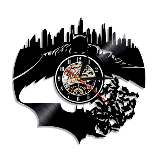 Batman LED Light Remote Control Vinyl Record LP Wall Clock Decor Art C31 - Picture 4 of 8
