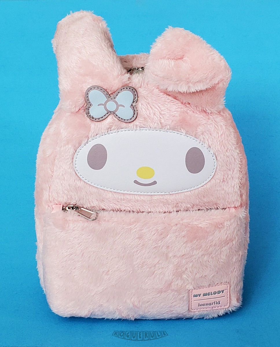 My Melody Lounge Fly Furry Backpack Light Pink New without tags Loungefly Sanrio My Melody Figural Mini Backpack - BoxLunch  main image 4