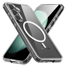 For Samsung Galaxy S23 FE 5G MagSafe Magnetic Case Clear Shockproof Slim Cover