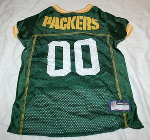 Green Bay 49ers Packers Dog Jersey Tee Shirt Large Ebay