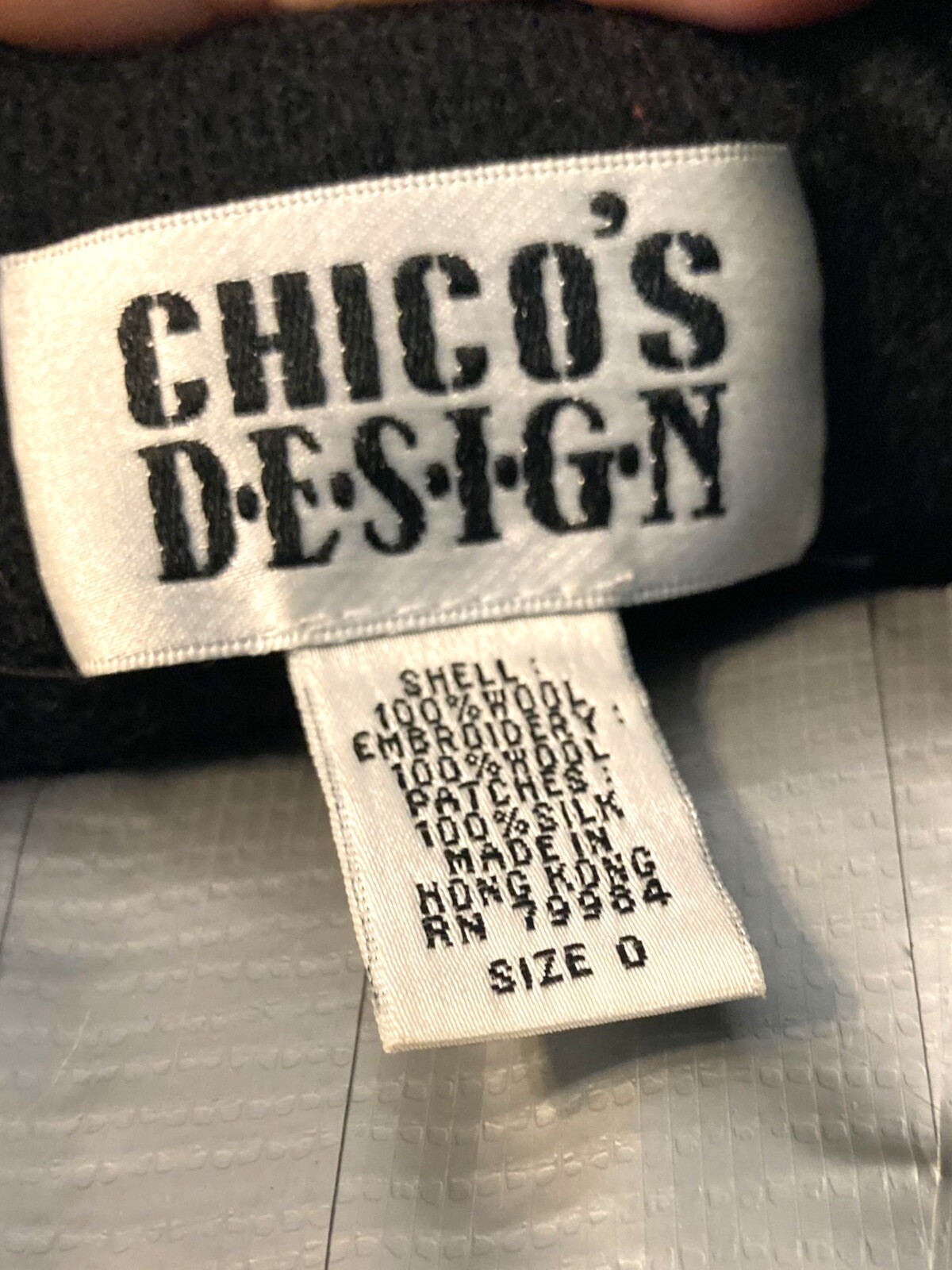 CHICOS DESIGN wool Jacket Patchwork Embroidered C… - image 8