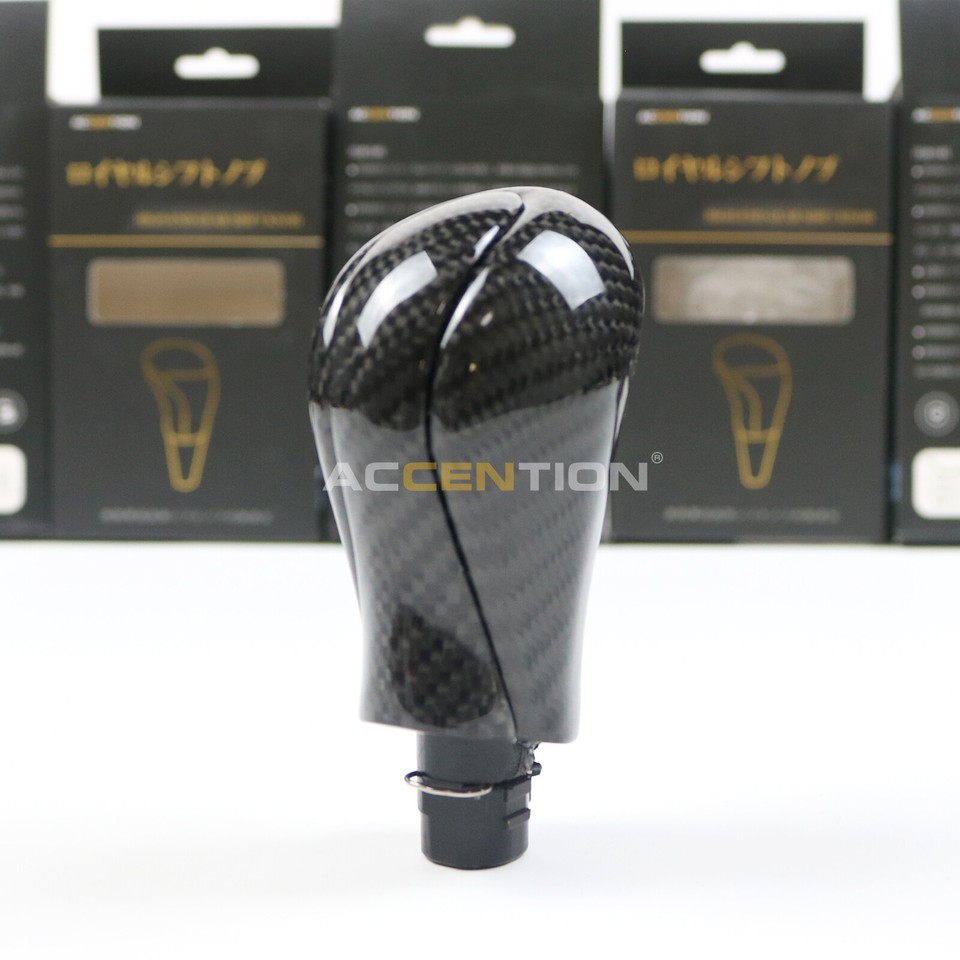 100 Real Black Carbon Fiber Gear Shift Knob For Infiniti Q50 Q50L 2014