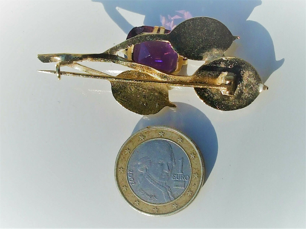 Brocante Art Nouveau 1900 - Broche Dorée Avec Monnaie Du Pape - Bijou Ancien Français