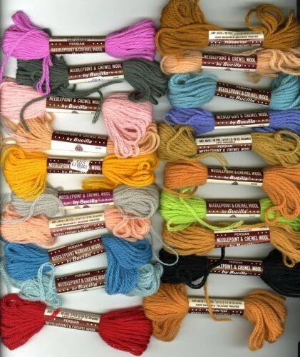 Lote Mezclado Bucilla hilos tejidos y Croché