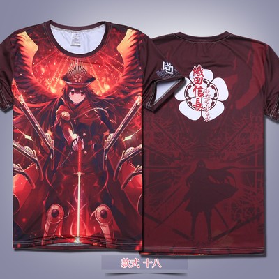 Shirts Short Sleeve Anime Fate Stay Night Casual Unisex T-shirt Tops