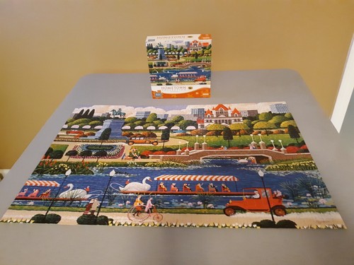 Mega Puzzles 1000 Pc SWAN BOATS IN BOSTON Heronim Complete