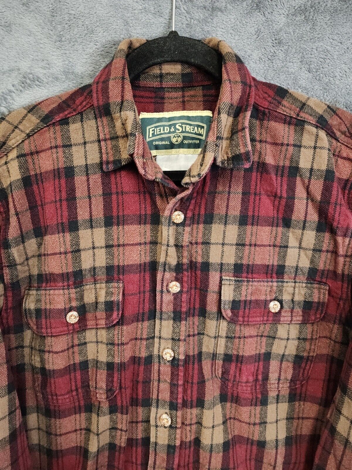 Field & Stream Original Outfitter Men's Large Checkered Button Down ...