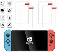  4 Pack For Nintendo Switch Premium HD Tempered Glass Screen Protector