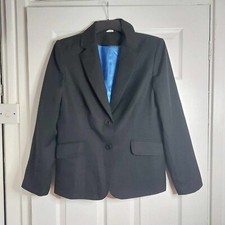 Ethel Austin Classic Black Blazer Jacket Office Wear Size Uk 14 Nwot