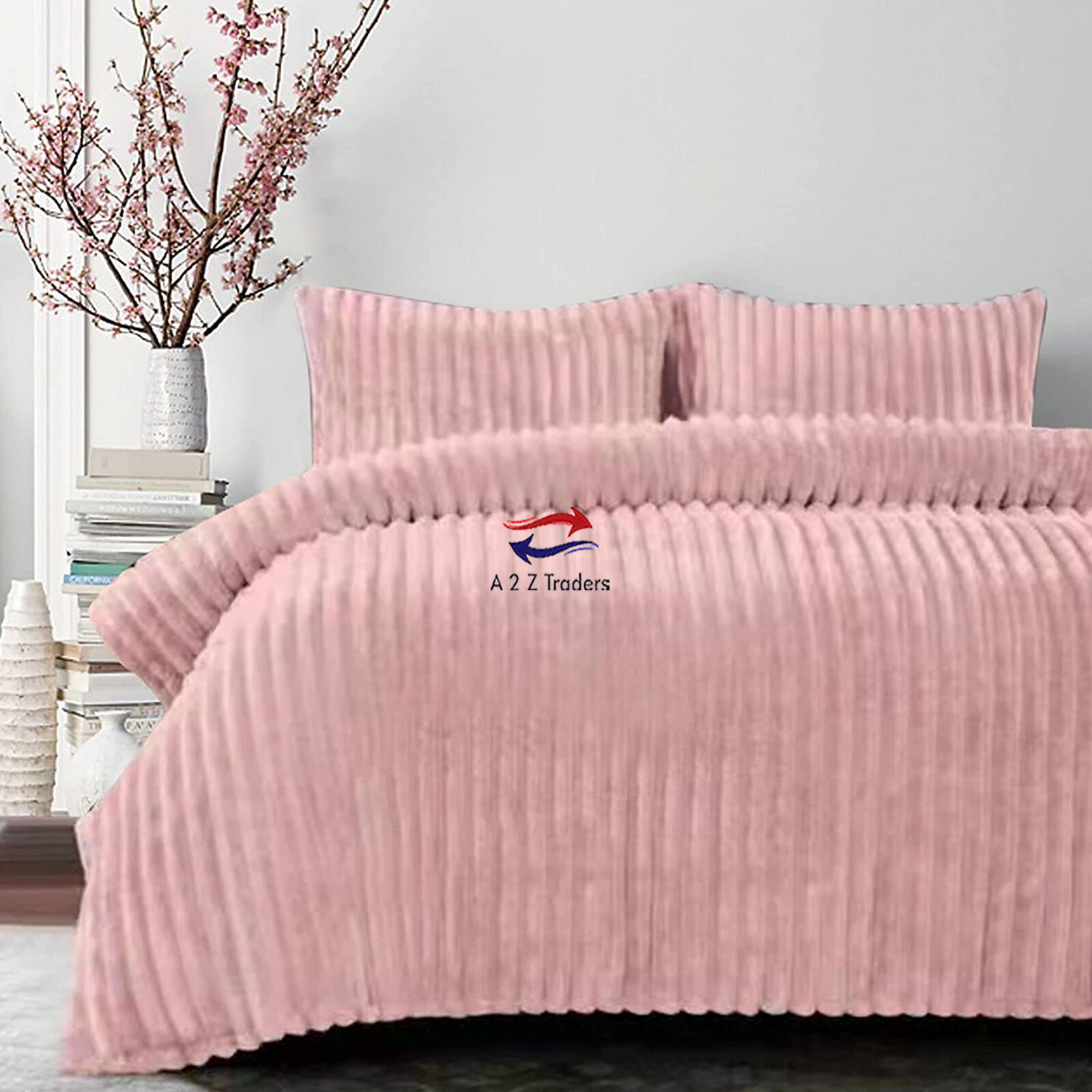 Teddy Bear Duvet Cover Fleece Chunky Rib Fur Warm Soft Quilt Thermal