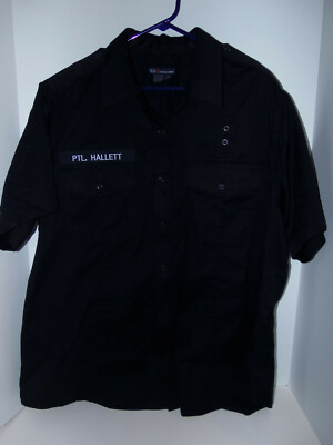 5.11 Tactical Series Zipper Up Dark Navy Blue Short Sleeve Uniform