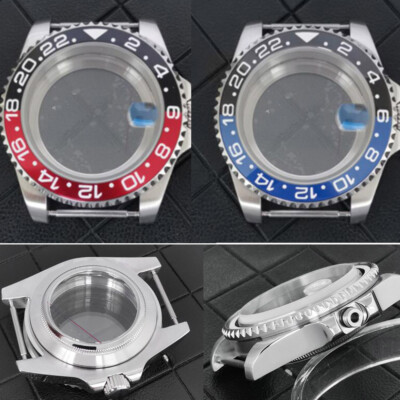 Saphirglaslupe Wasserdichtes Gehäuse Uhrengehäuse Lünette für Japan NH34 Uhrwerk