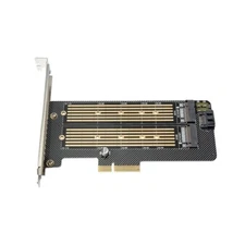 M.2 NGFF to Computer SATA Dual SSD PCI PCIe x4 x8 x16 NVMe Express Adapter Card