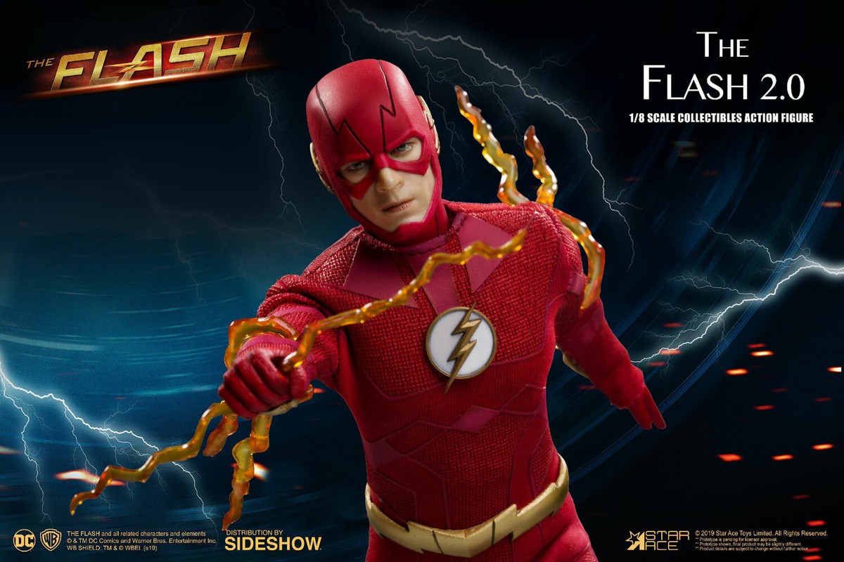 OZAスターエース DC フラッシュ THE FLASH 1/8フィギュア DC The Flash 2.0 Deluxe Action Figure 1:8 Grant Gustin CW Star Ace