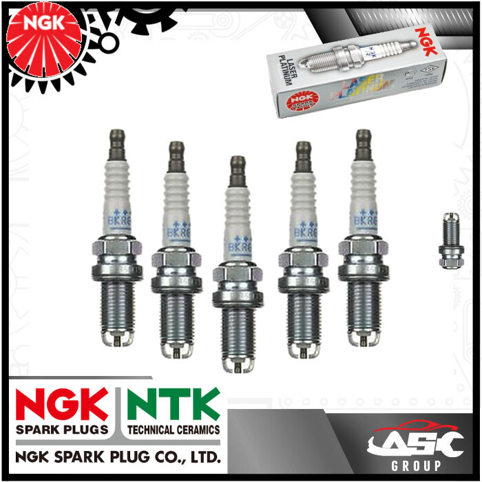 NGK Laser Platinum Spark Plug - Stk No: 2513 - Part no: BKR6EKPA - x5