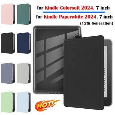 Auto Wake/Sleep Acryl-Rückseite Verschleiß fest Folio Funda  Colorsoft