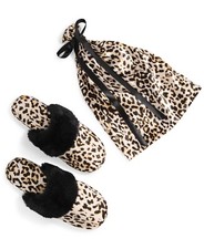 Inc International Concepts ESF-12525 Gift Bag Slippers Cheetah Size Small