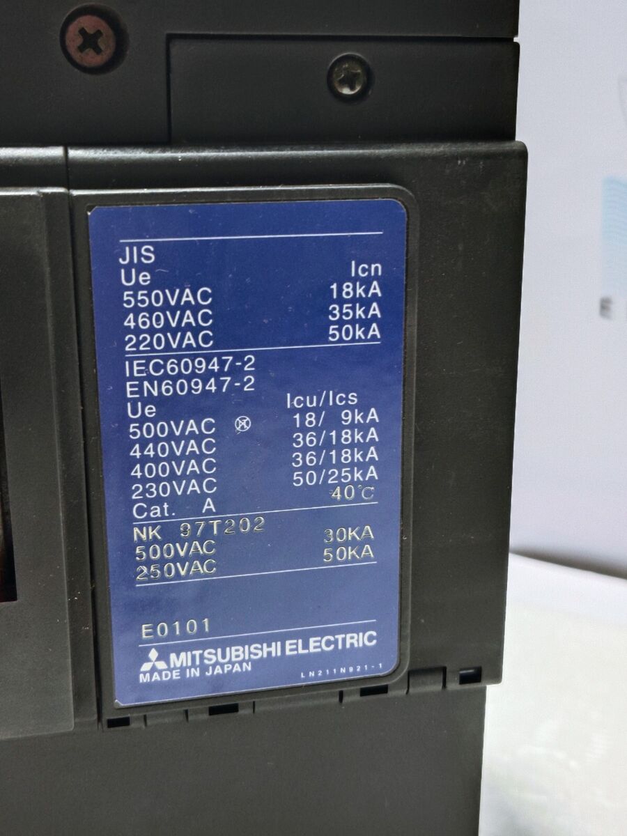 MITSUBISHI NF600-CP 500 Amp. NO-FUSE BREAKER MCCB 3 POLE MITSUBISHI NF600-CP 500 Amp. NO-FUSE BREAKER MCCB 3 POLE