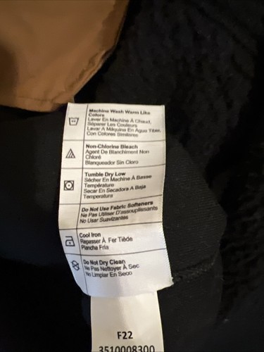 Carhartt Damen Relaxed Fit Fleece Pullover Jacke Schwarz LARGE NEU mit Etikett - Bild 14 von 14