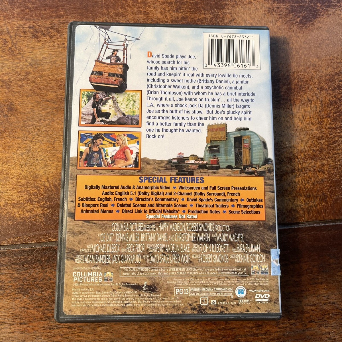 Joe Dirt (DVD, 2001) David Spade Brittany Daniel Christopher