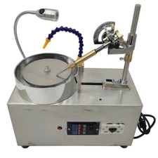 Intbuying 110V Gem Faceting Machine Jewelry Polisher Jade Flat Grinde 2800RPM