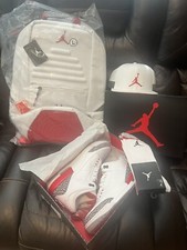 JORDAN 3 RETRO BUNDLE PACK  (SZ 10.5) 136064-116 ~JORDAN 3 BACKPACK/SNAPBACK