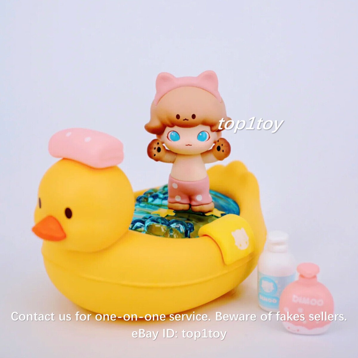 POP MART x DIMOO WORLD Cat Paradise Bathing Figurine Mini Figure