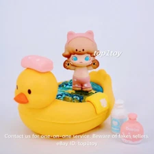 POP MART x DIMOO WORLD Cat Paradise Bathing Figurine Mini Figure