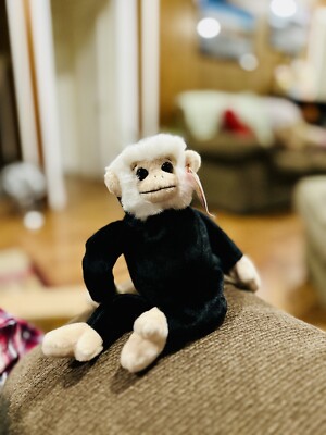 Ty Beanie Babie, Mooch the Spider Monkey, 1998 Original, New with Tags