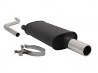 Novus Sport EndschalldäMpfer +Abe 1X76Mm Edelstahl FüR VW Polo 2 II / III -86C