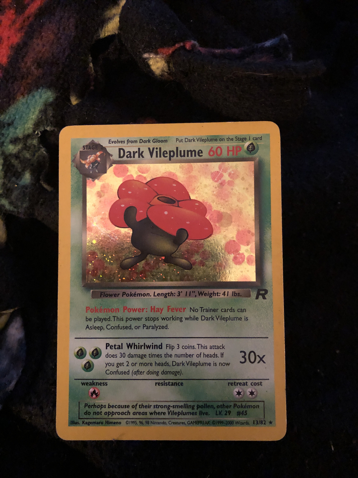Dark Vileplume 13/82 Team Rocket Holo Rare Pokemon Card Near Mint/NM