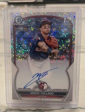 2023 BOWMAN CHROME MAICK COLLADO 1ST SPECKLE REFRACTOR AUTO #CPA-MCO /299