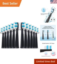 Efficient 12 Pack W Shape Toothbrush Heads for Fairywill Electric Toothbrushes