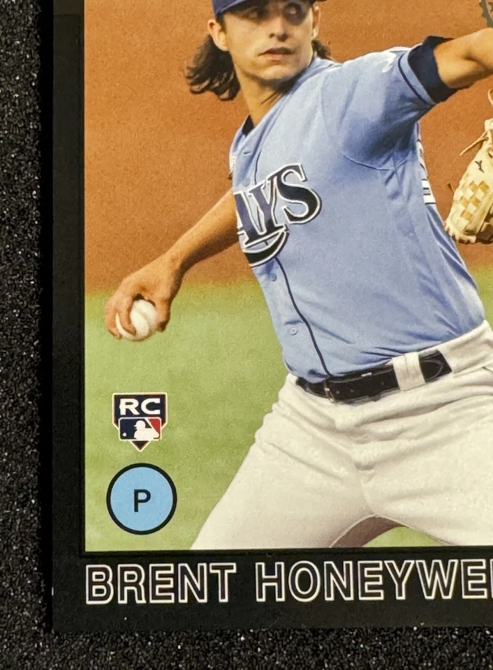2021 Topps Update '86 Topps Black #86B50 Brent Honeywell Jr. 224 /299 - Image 3 of 4