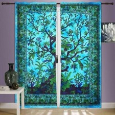 Indian Mandala Curtains hippie Wall Drapes Bohemian Door Window Room Decor