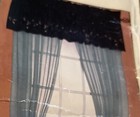 4 Curtain Valences / Brown With Pink And Mint Green Floral Design / New — photo 6