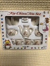 VINTAGE Summco Toy China Tea Set 12 Pcs Looks Like Holly Hobby. NIB