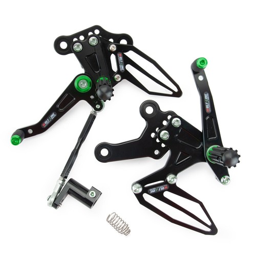 WOLFLINE Adjustable Rearsets Footrest Peg For Kawasaki Ninja 400 250 2018-2022 - Picture 41 of 55